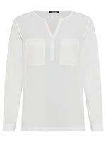 Load image into Gallery viewer, Olsen Long Sleeve Blouse -OFF WHITE
