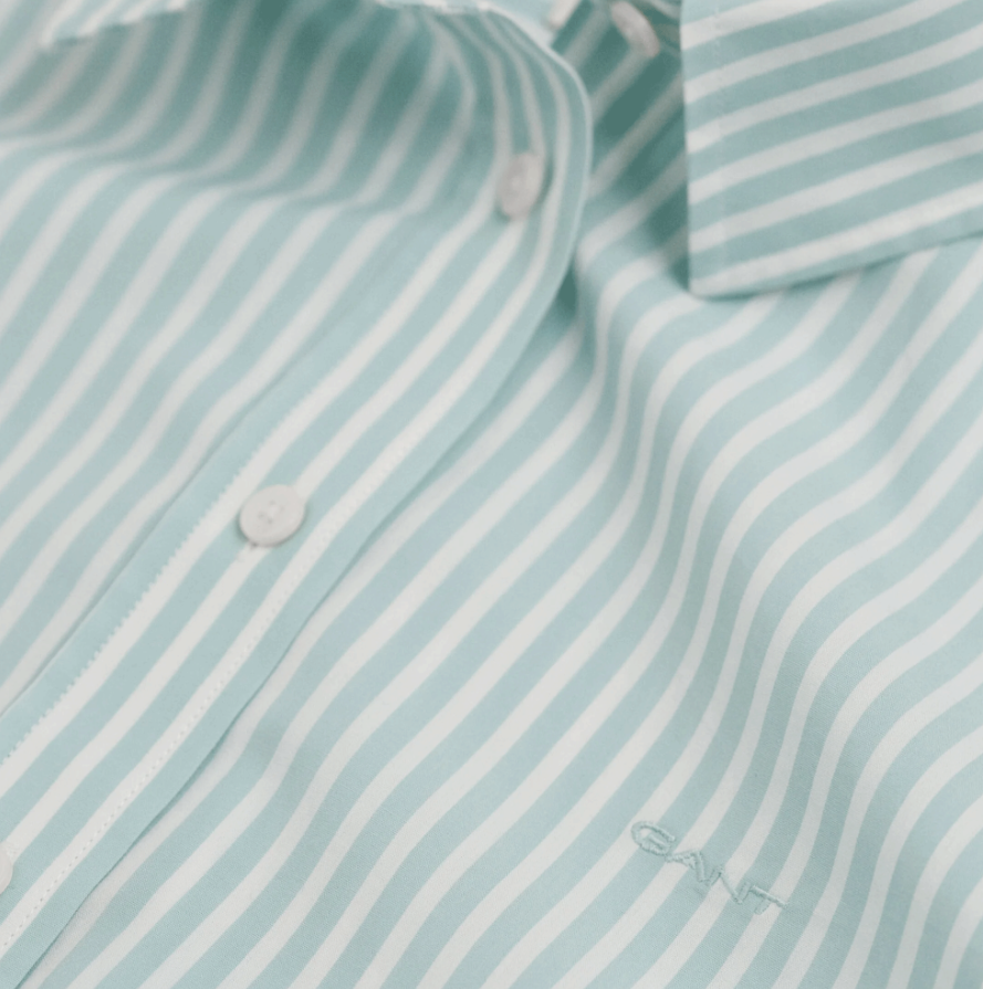 Mint Stripe Poplin Shirt