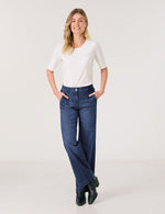 Load image into Gallery viewer, Gerry Weber Wide Leg Jeans -BLUE
