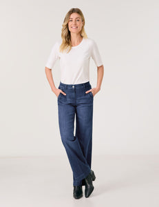 Gerry Weber Wide Leg Jeans -BLUE