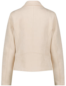 Gerry Weber Faux Suede Jacket -STONE