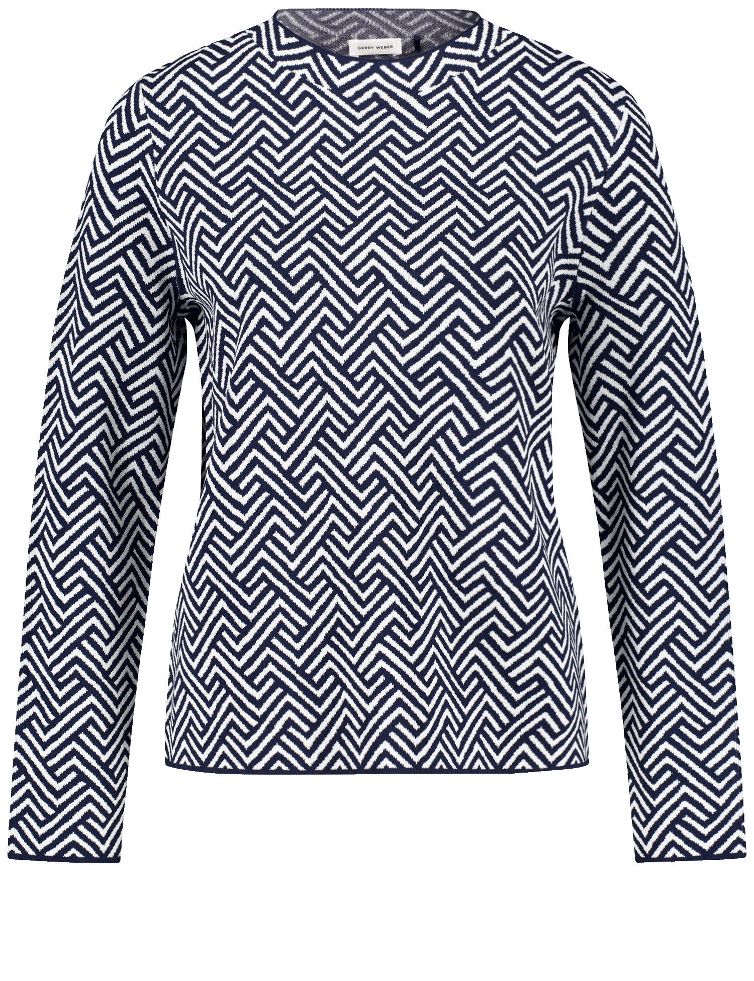 Gerry Weber Jacquard Jumper -NAVY