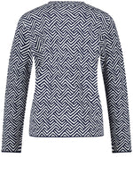 Load image into Gallery viewer, Gerry Weber Jacquard Jumper -NAVY
