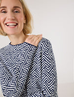 Load image into Gallery viewer, Gerry Weber Jacquard Jumper -NAVY
