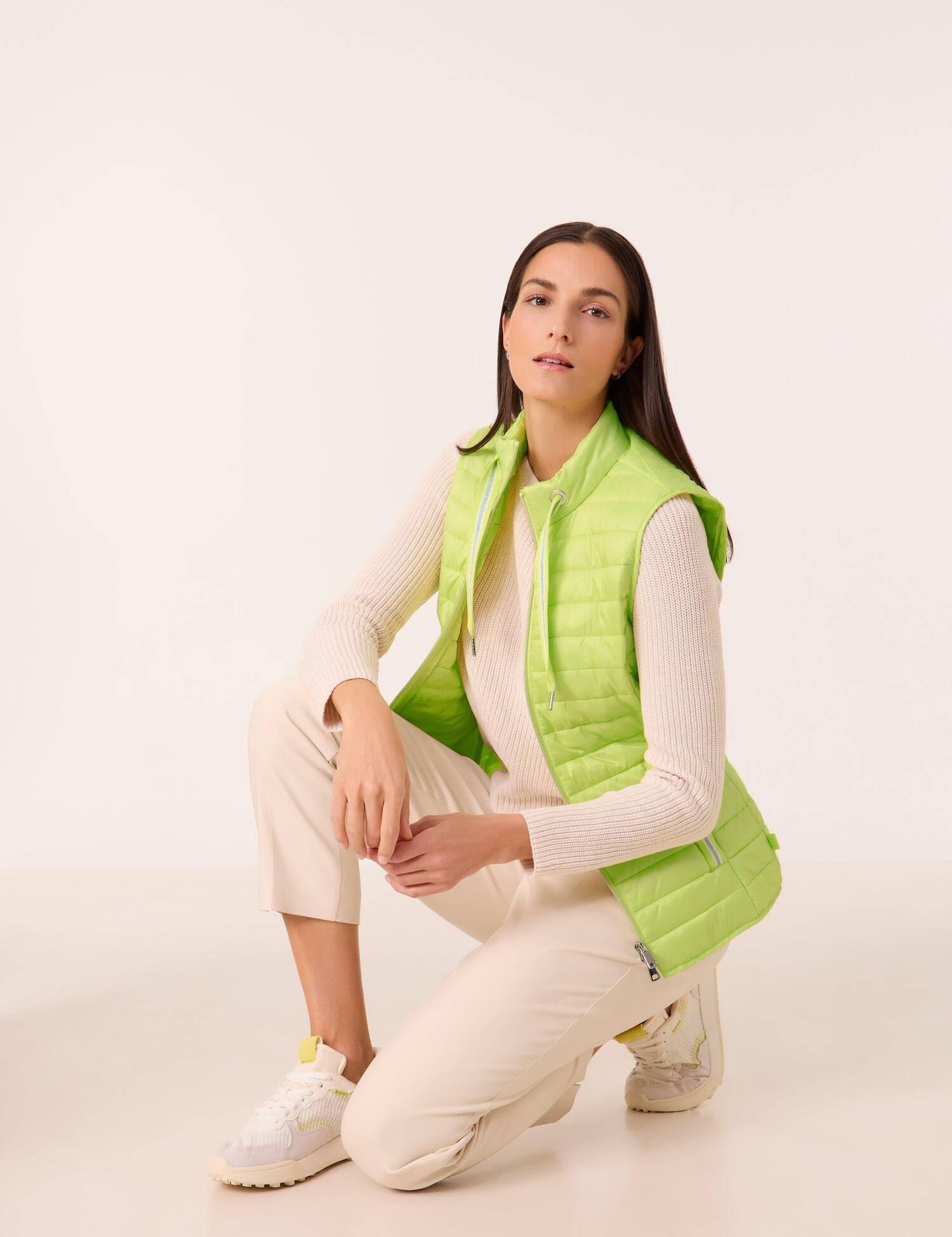 Gerry Weber Quilted Gilet -LIME