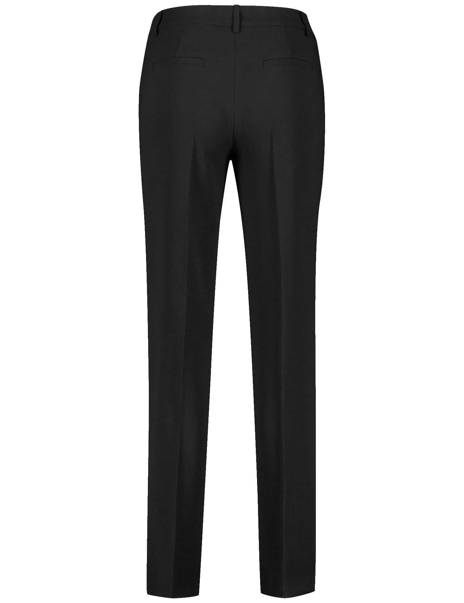 Gerry Weber Pressed Pleat Trousers -BLACK