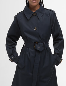 Barbour Maia Showerproof Trench Navy