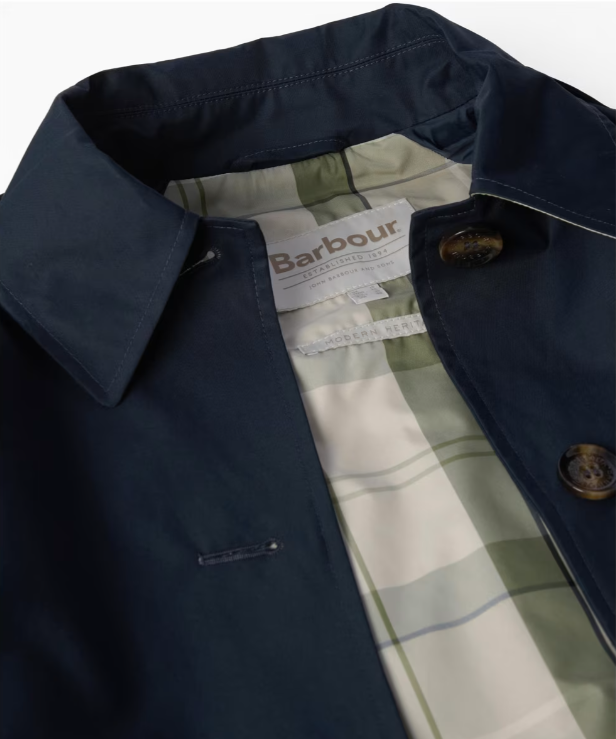 Barbour Maia Showerproof Trench Navy