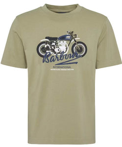 Barbour International Olive Stonebridge Graphic T-Shirt