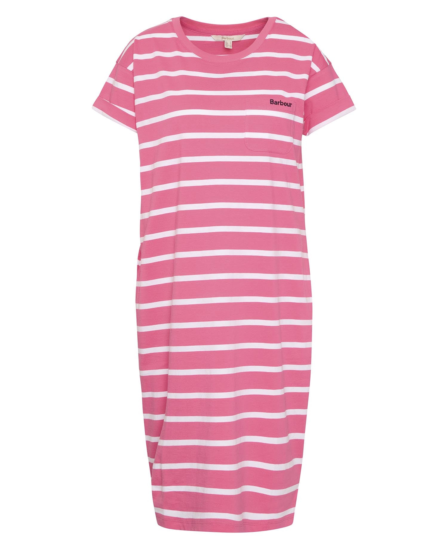 Barbour Otterburn Stripe Dress Pink