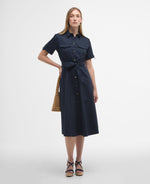 Load image into Gallery viewer, Barbour Ivy Midi Dress Navy
