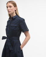 Load image into Gallery viewer, Barbour Ivy Midi Dress Navy
