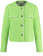 Load image into Gallery viewer, Gerry Weber Tweed Effect Jacket Green
