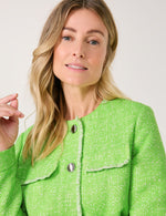 Load image into Gallery viewer, Gerry Weber Tweed Effect Jacket Green
