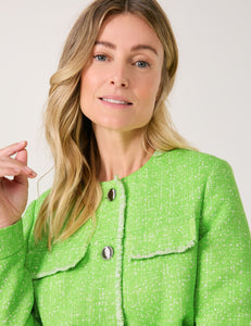 Gerry Weber Tweed Effect Jacket Green