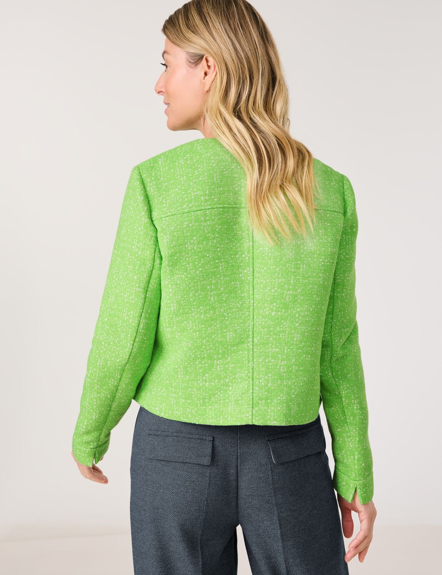 Gerry Weber Tweed Effect Jacket Green