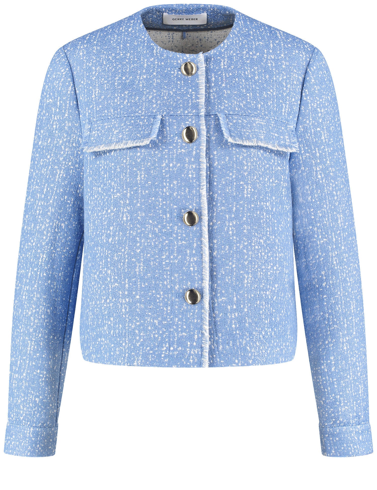 Gerry Weber Tweed Effect Jacket Blue