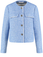 Load image into Gallery viewer, Gerry Weber Tweed Effect Jacket Blue
