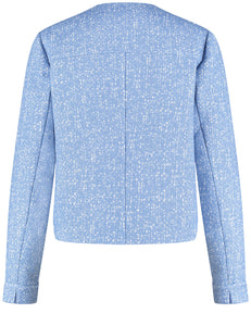 Gerry Weber Tweed Effect Jacket Blue