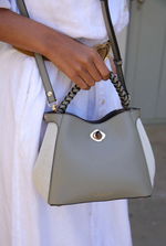 Load image into Gallery viewer, Luella Grey Kate Woven Crossbody Sage
