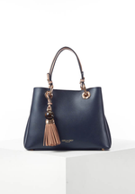 Load image into Gallery viewer, Luella Grey Gala Crossbody Tote Navy
