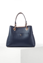 Load image into Gallery viewer, Luella Grey Gala Crossbody Tote Navy
