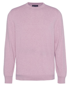 Barbour Pink Pima Cotton Crew Neck Jumper