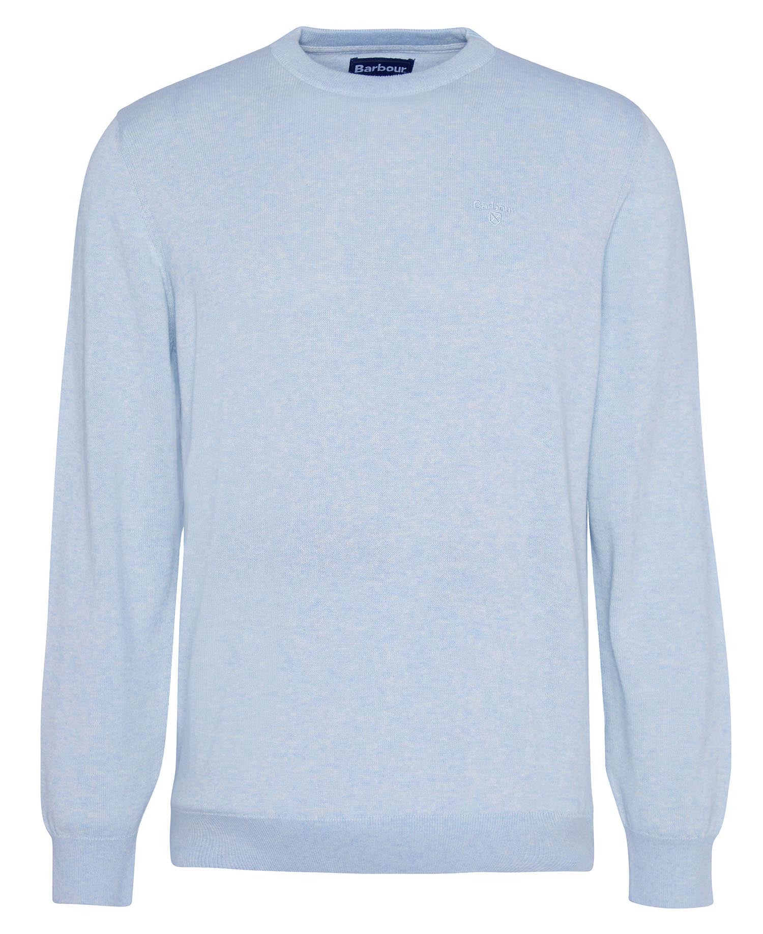 Barbour Sky Pima Cotton Crew Neck Jumper