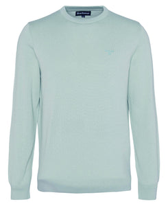 Barbour Apple Green Pima Cotton Crew Neck Jumper