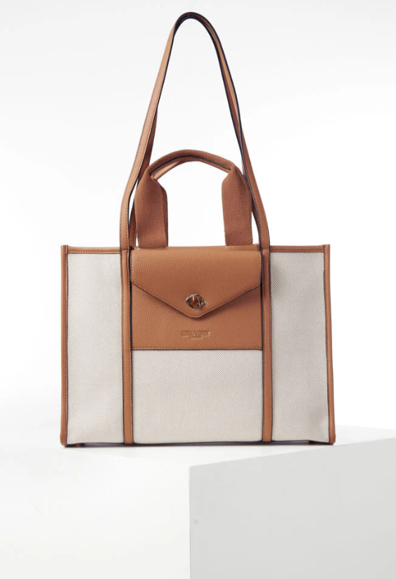 Luella Grey Giselle Laptop Tote Camel