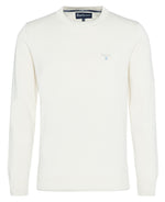 Load image into Gallery viewer, Barbour White Lingwood Compact Cotton Crew Neck Sweater
