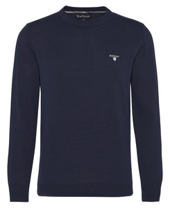 Barbour Navy Lingwood Compact Cotton Crew Neck Sweater