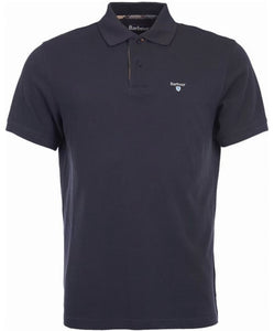 Tartan Pique Polo Shirt Navy