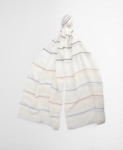 Barbour Erika Stripe Scarf Blue