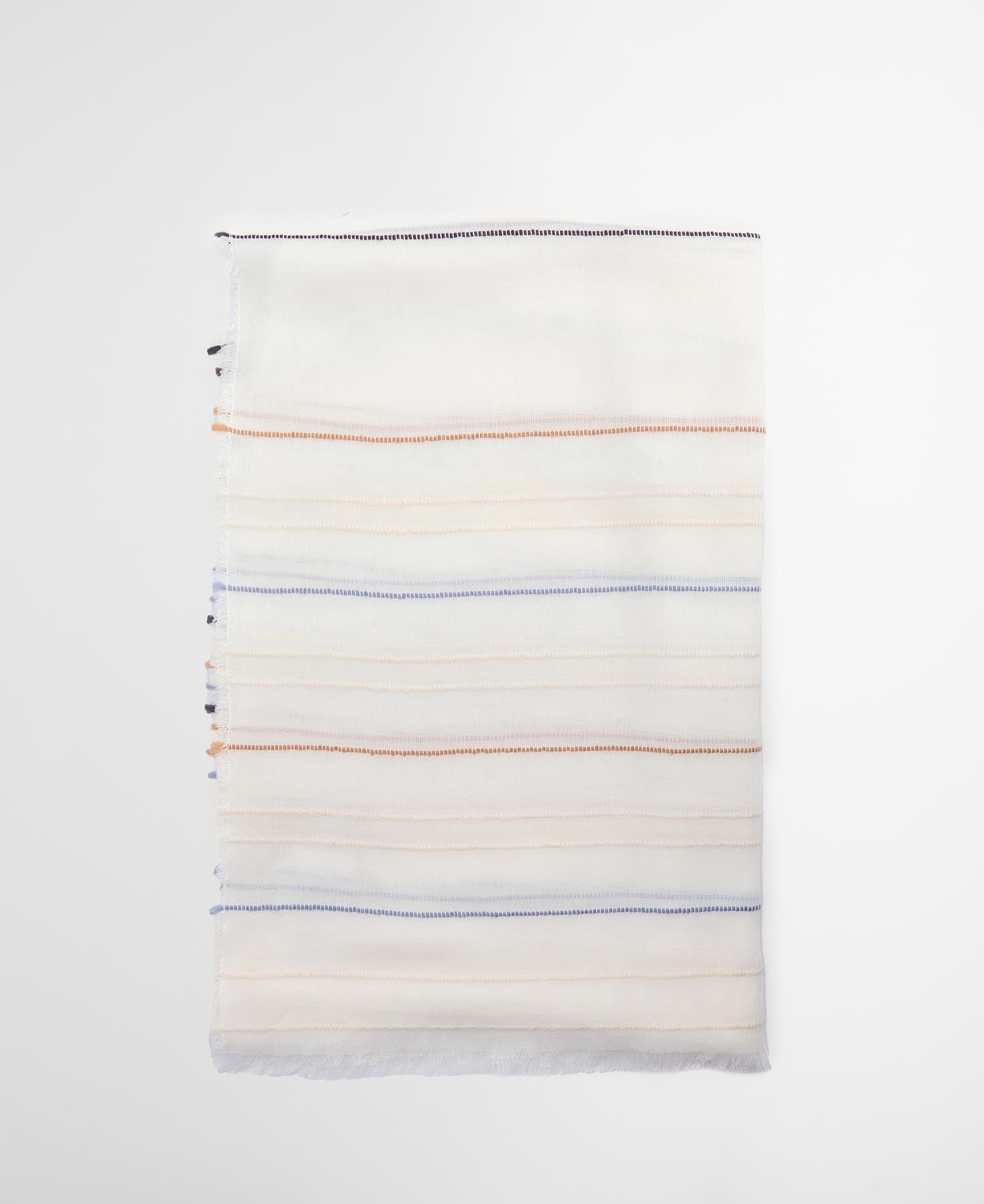 Barbour Erika Stripe Scarf Blue