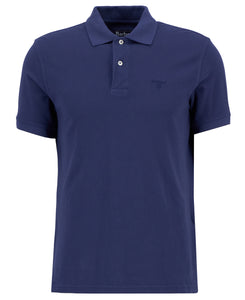 Navy Washed Polo Shirt