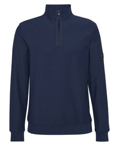 Barbour International Navy Samuel Funnel Neck