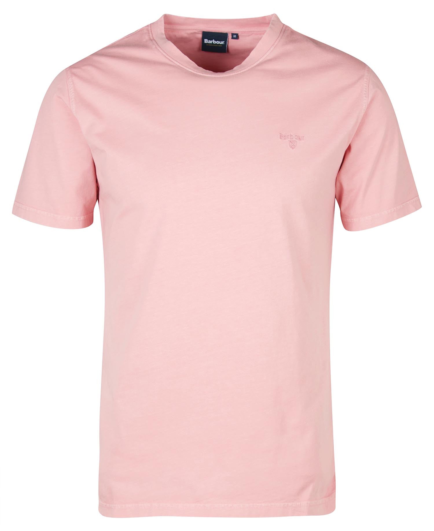 Barbour Pink Garment Dyed T-Shirt