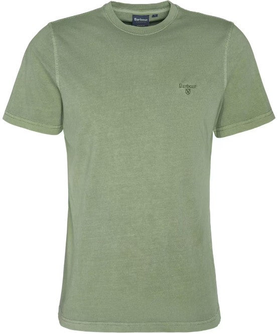 Barbour Green Garment Dyed T-Shirt