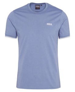 Barbour International Blue Philip Tipped Cuff Cotton T-Shirt