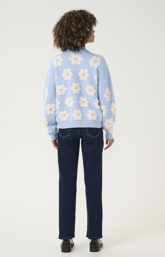 Culture Floral Jumper Blue