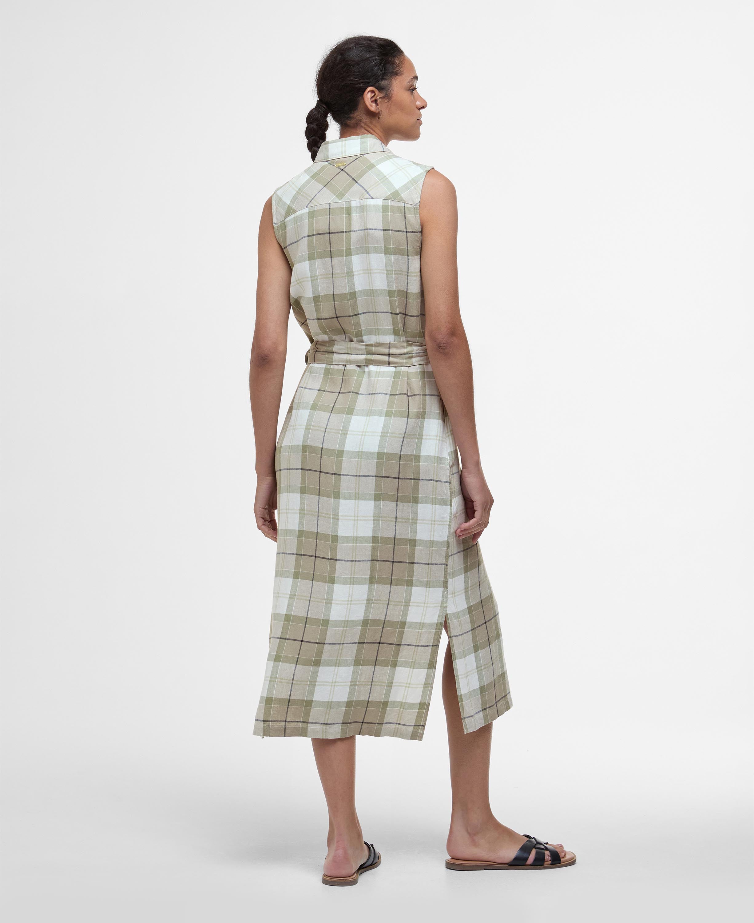 Barbour Agnes Midi Dress Green