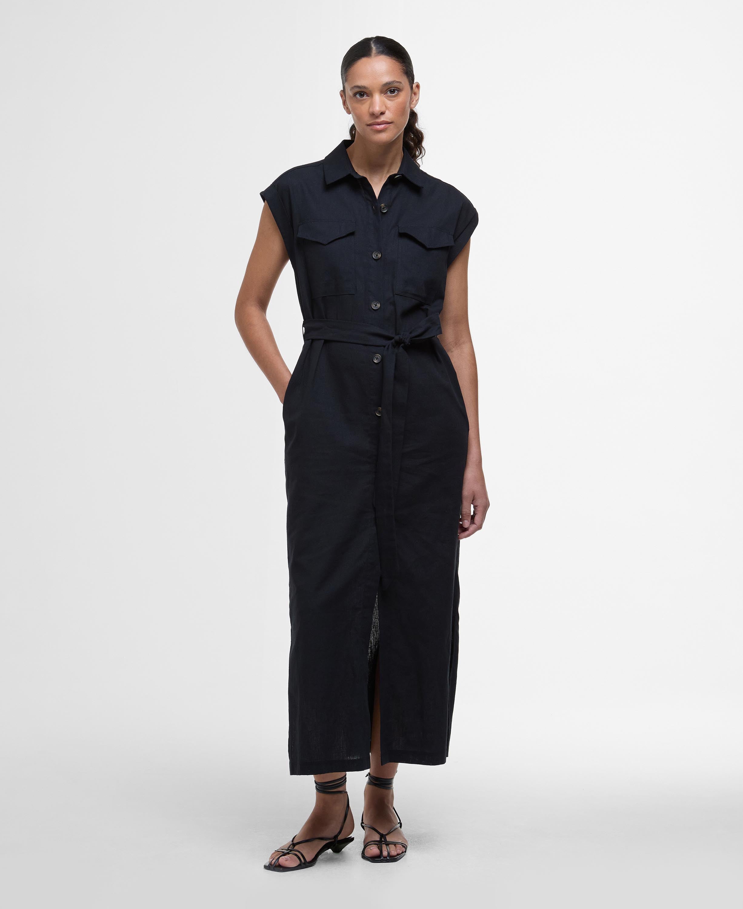 Barbour Birdie Maxi Dress Black