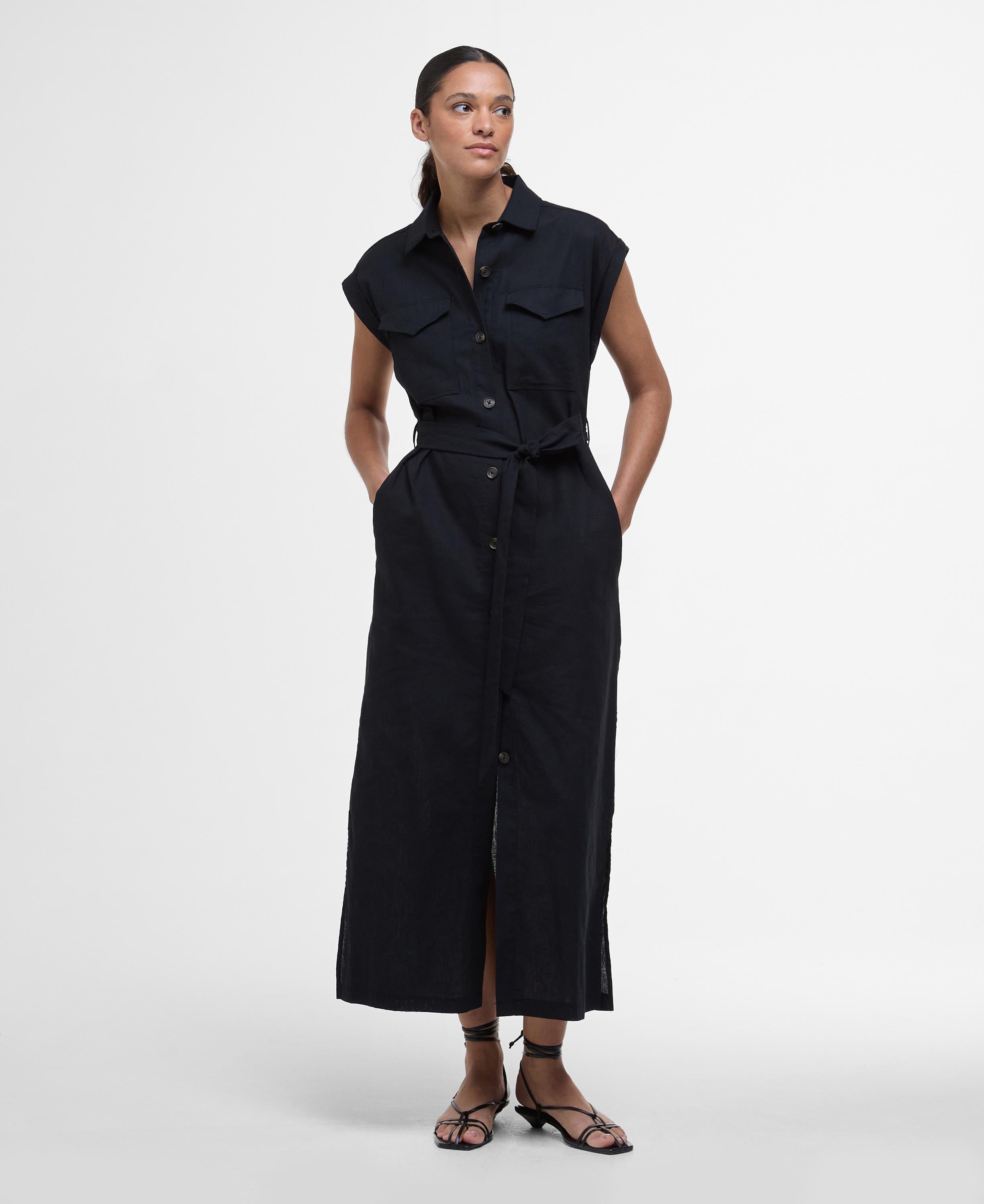 Barbour Birdie Maxi Dress Black