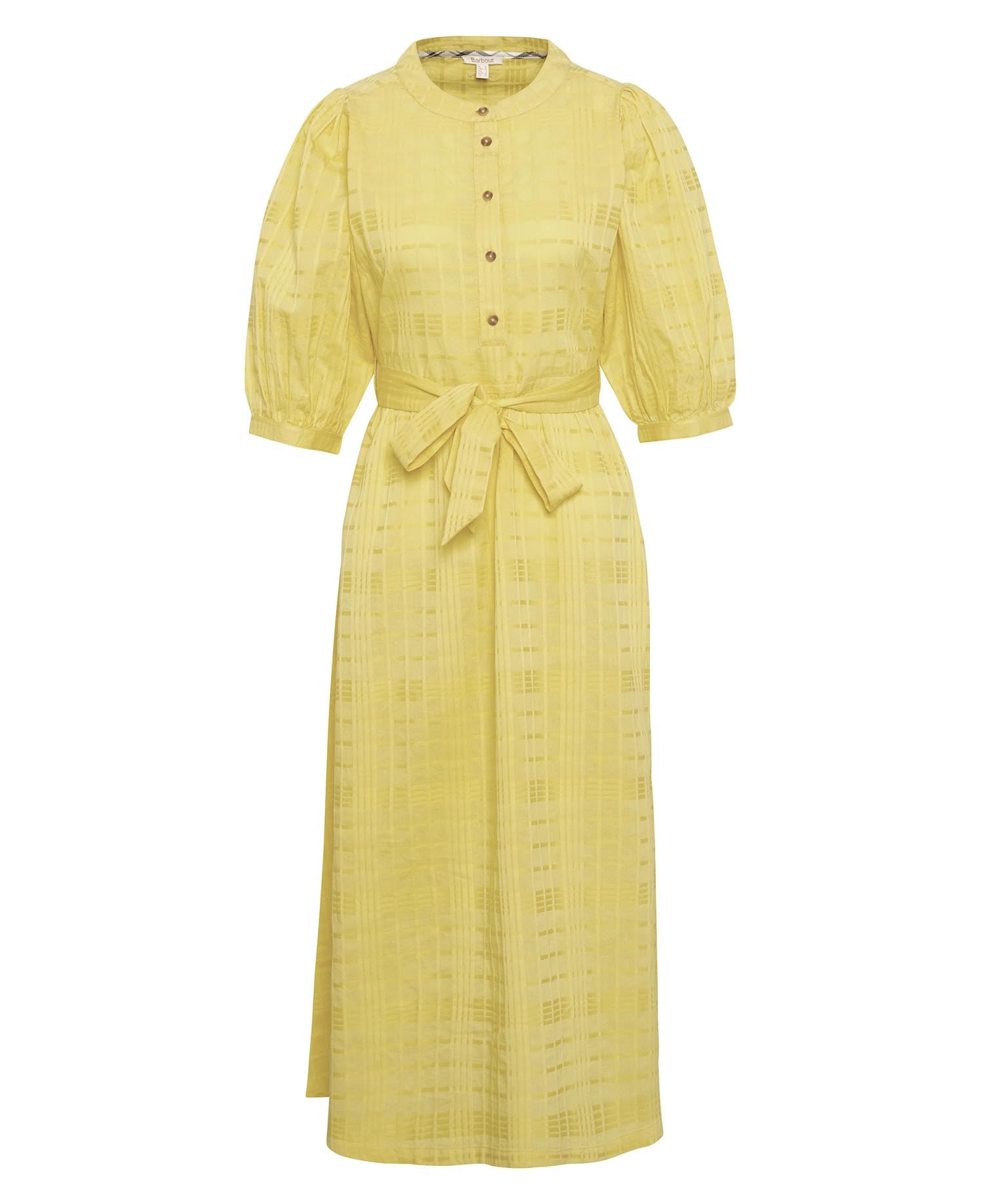 Barbour Heidi Midi Dress Yellow