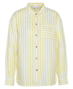 Barbour Annie Stripe Shirt Yellow