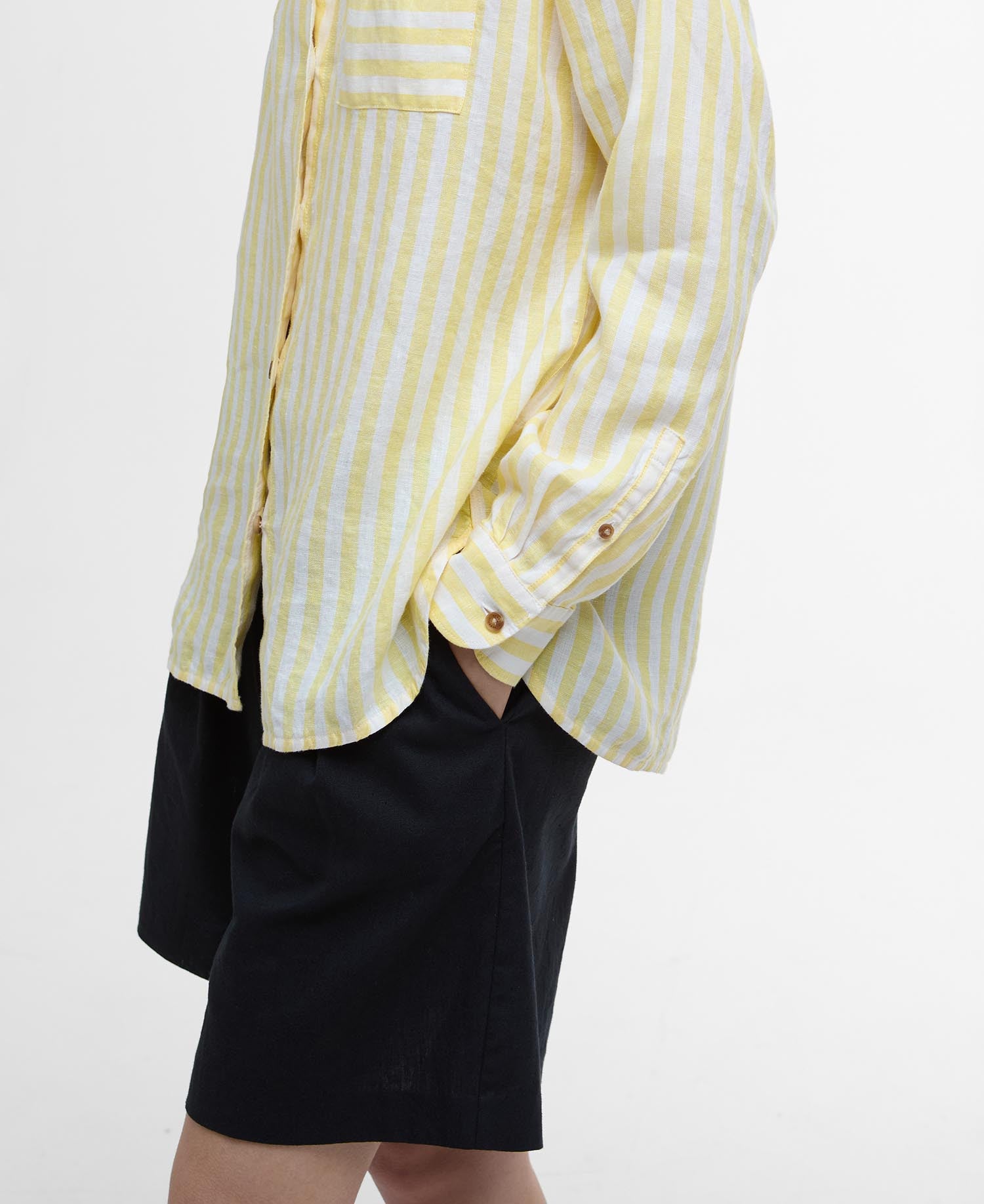 Barbour Annie Stripe Shirt Yellow