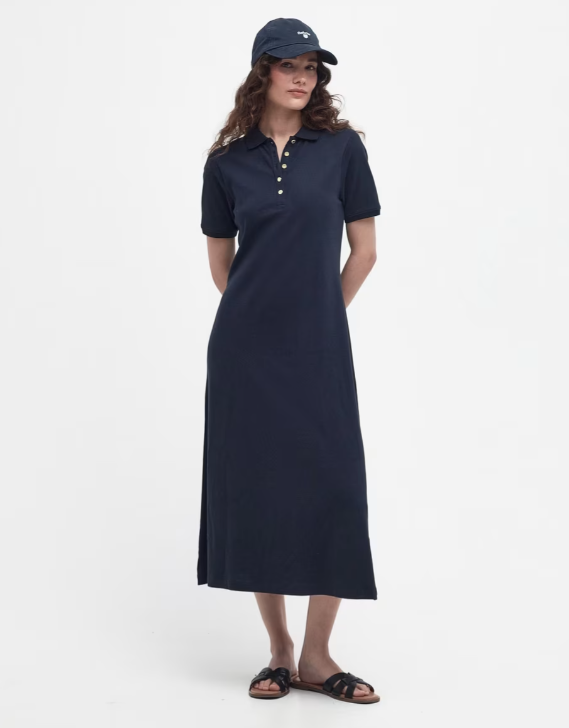 Barbour Celeste Midi Dress Navy