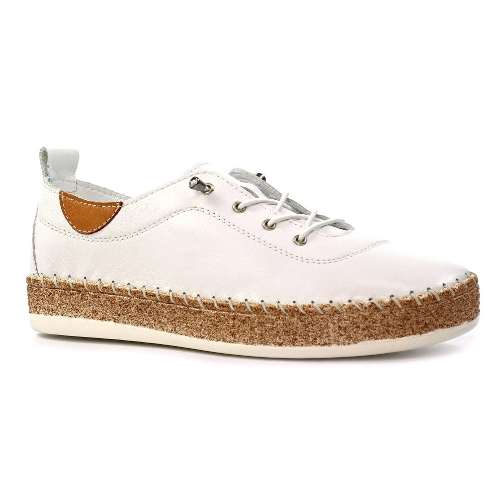 Lunar Evie Plimsoll White