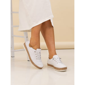 Lunar Evie Plimsoll White